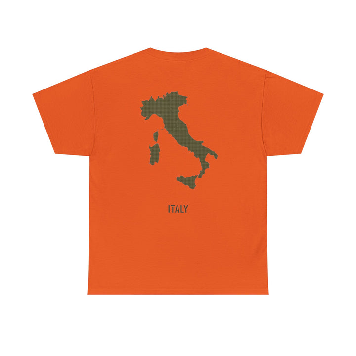 Italy Map Tee — GALLUS Logo Casual Cotton T-Shirt