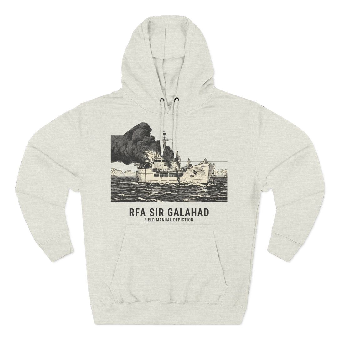 RFA Sir Galahad Graphic Hoodie — Retro Ship Illustration &amp; Gallus S&amp;W Logo