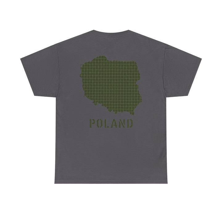 Poland Map Tee — Military Grid Map Graphic T-Shirt
