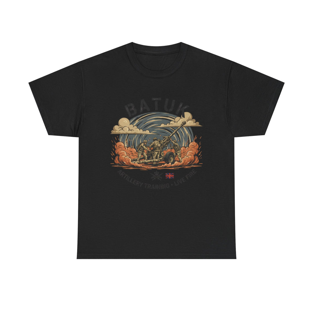 BATUK Artillery Training Tee — "Live Fire" Military Crew T-Shirt