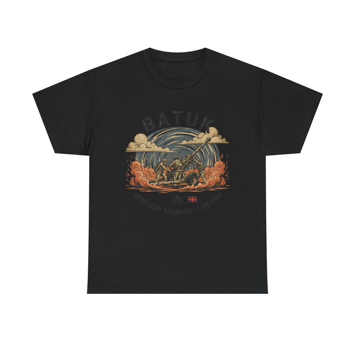 BATUK Artillery Training Tee — "Live Fire" Military Crew T-Shirt