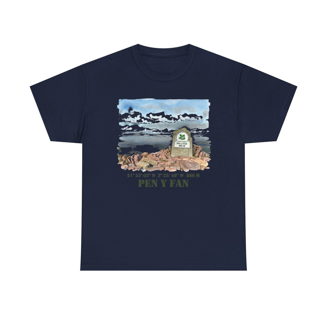 Pen y Fan Landscape T‑Shirt — Wales Mountain Hiking Souvenir Tee