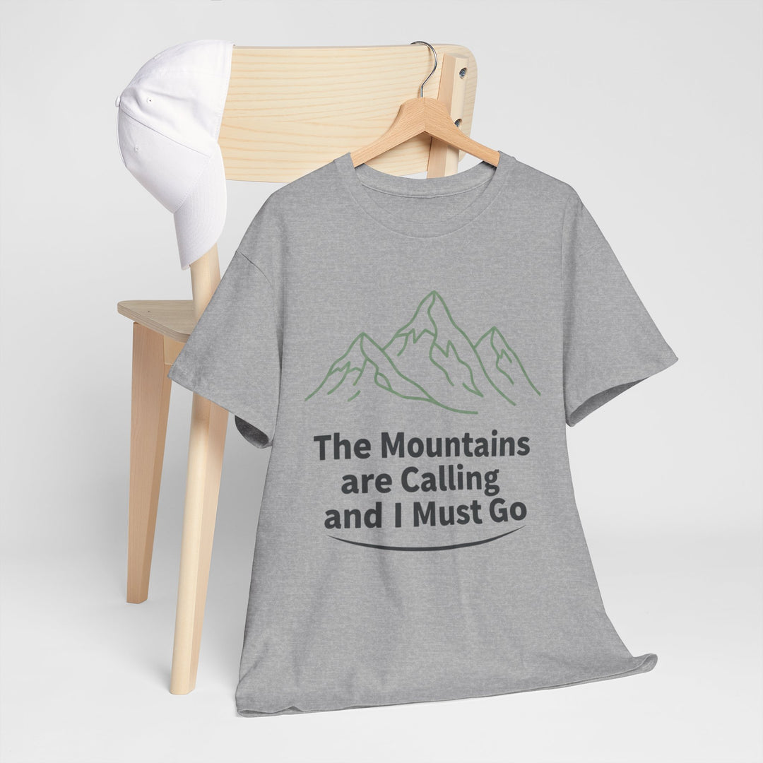 Retro Mountain Quote T-Shirt — Vintage Hiking &amp; Wild Camping Adventure Tee