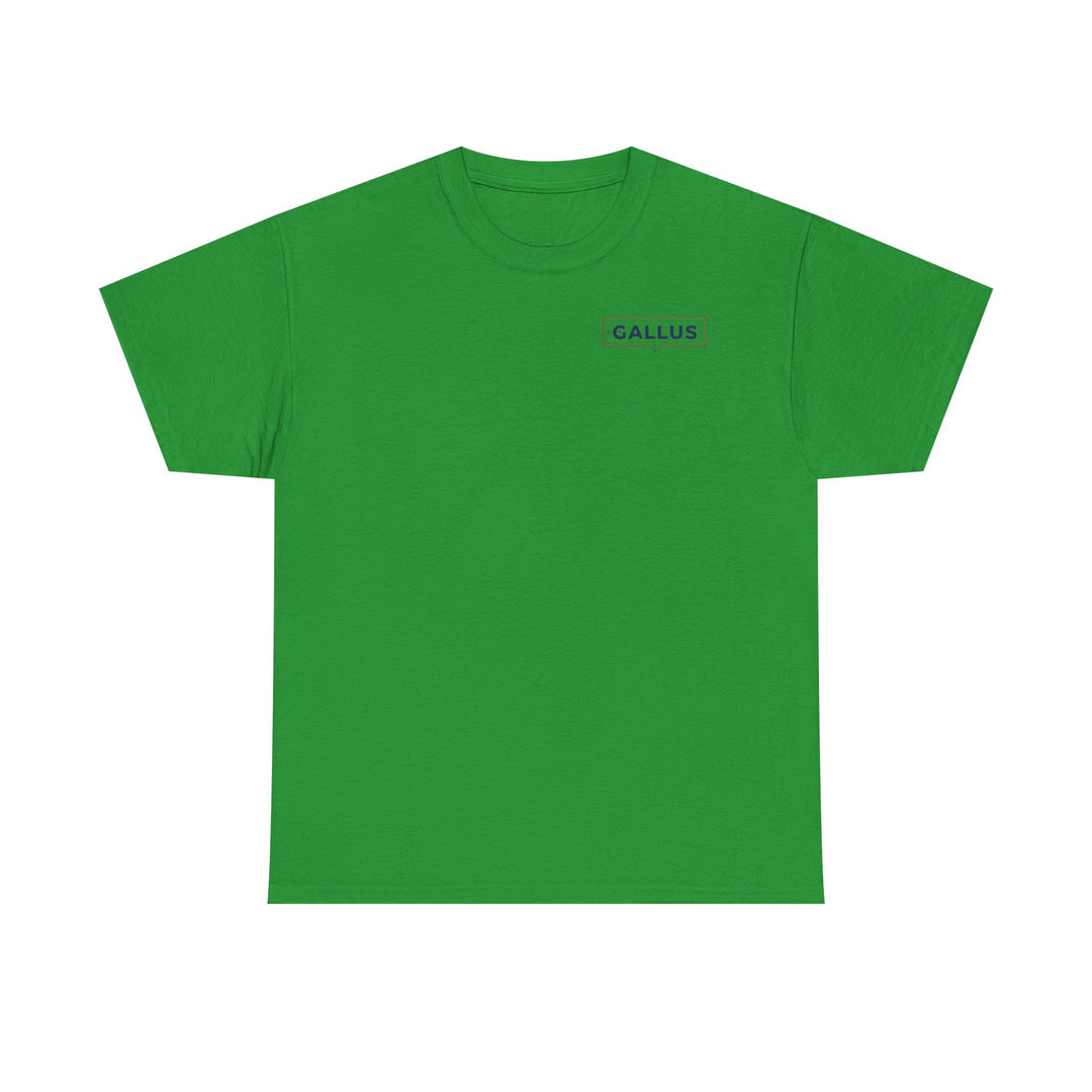 Gallus Logo T-Shirt — Minimal Retro Chest &amp; Back Graphic Tee