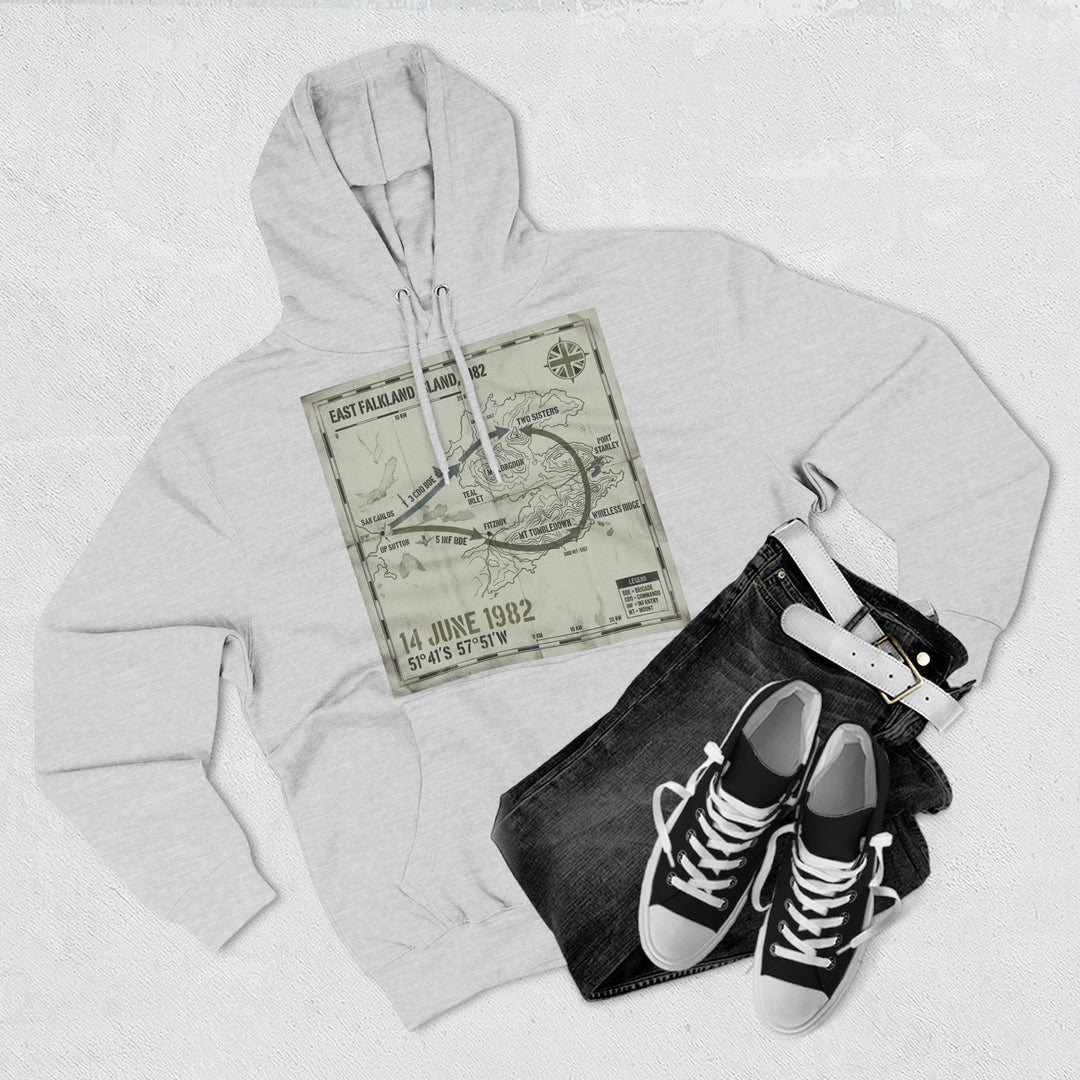 Port Stanley 1982 Assault Hoodie — Falklands Victory Heritage Graphic