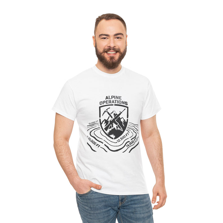 Alpine Operations Cotton Hiking Tee - Mountain Badge Edition