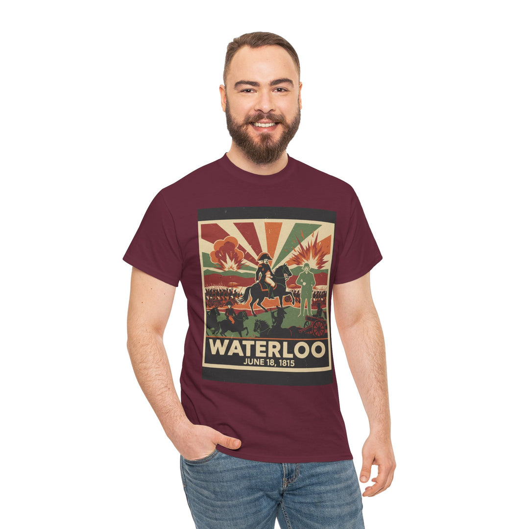 Waterloo 1815 Vintage Battle T-Shirt — Napoleonic War Commemorative Tee