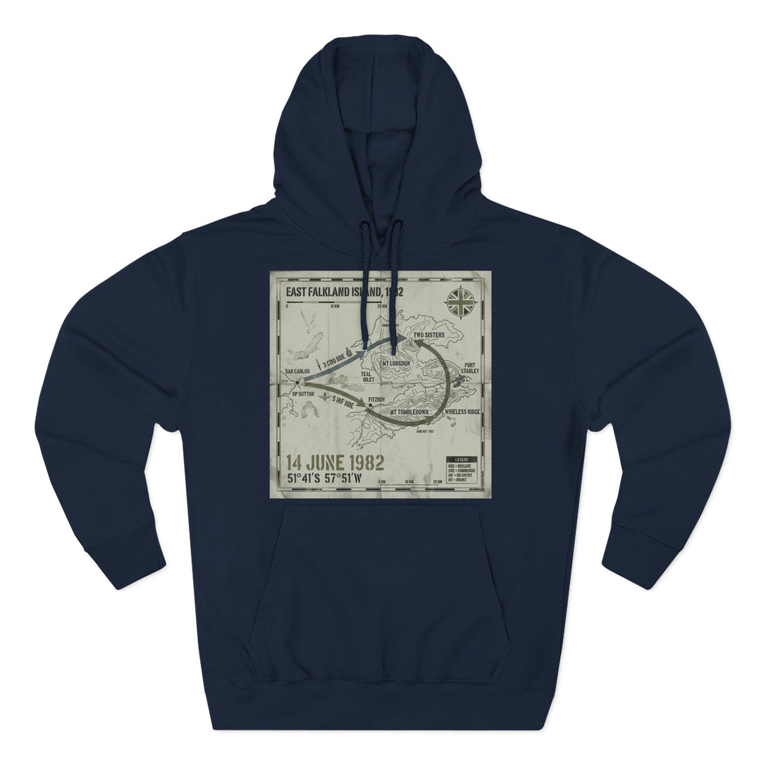 Port Stanley 1982 Assault Hoodie — Falklands Victory Heritage Graphic