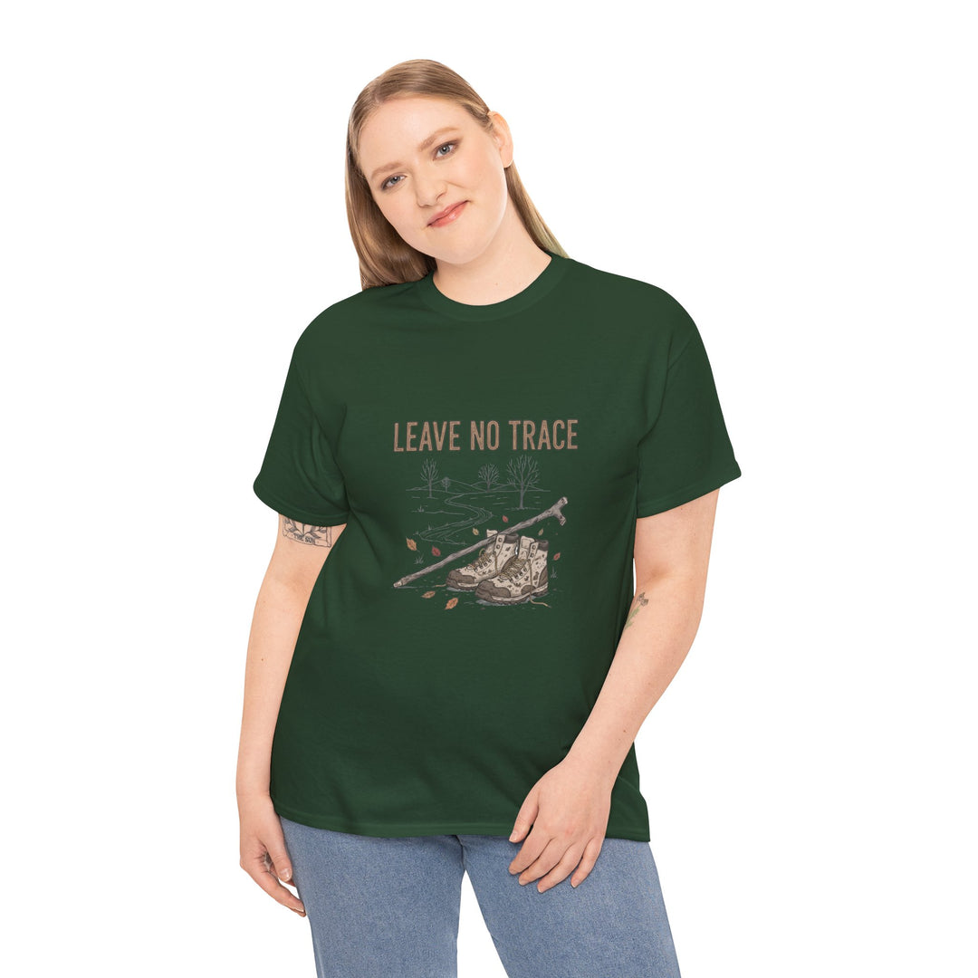 Leave No Trace Countryside Tee – a soft, breathable cotton T-shirt promoting respect for nature and responsible outdoor living.