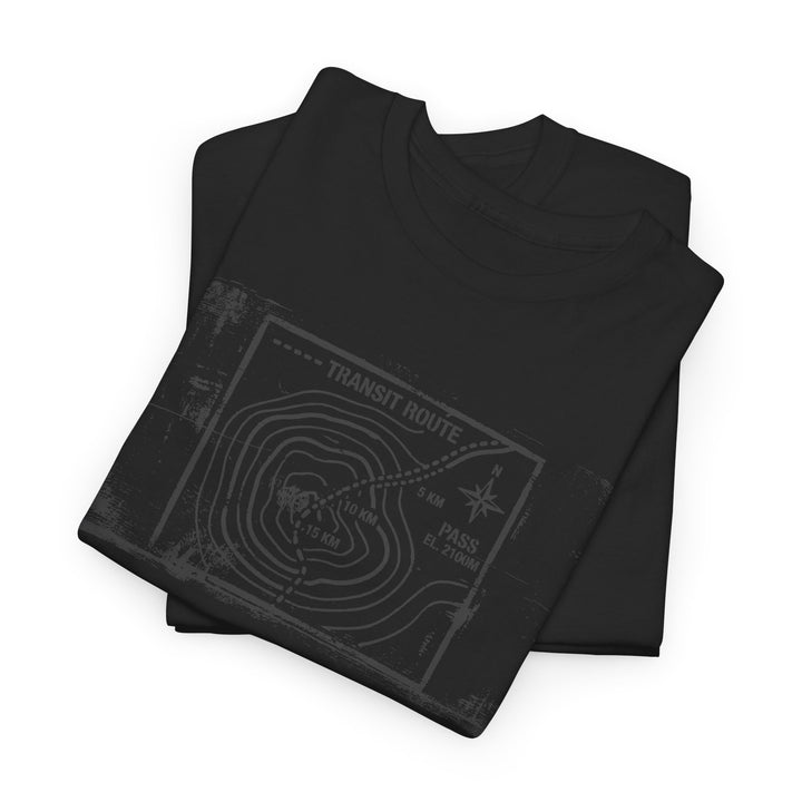 Retro Transit Route Adventure T-Shirt — Vintage Travel Map Graphic Tee