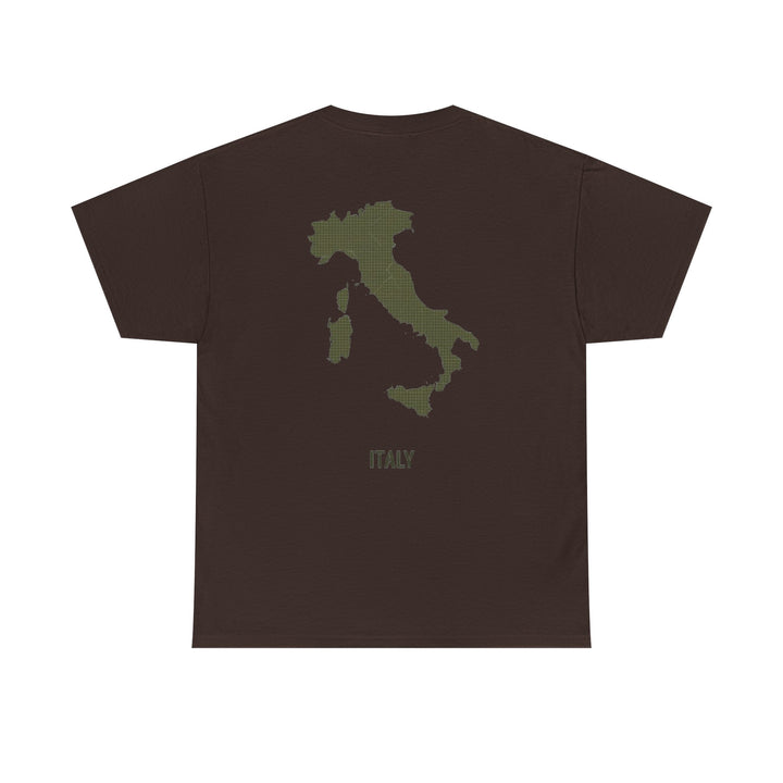 Italy Map Tee — GALLUS Logo Casual Cotton T-Shirt