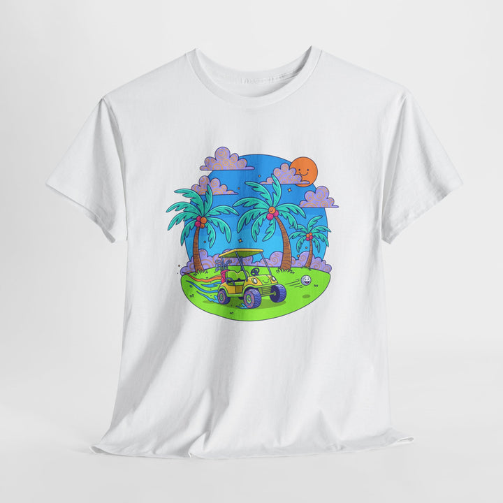 Island Style Golf Cart Beach T-Shirt