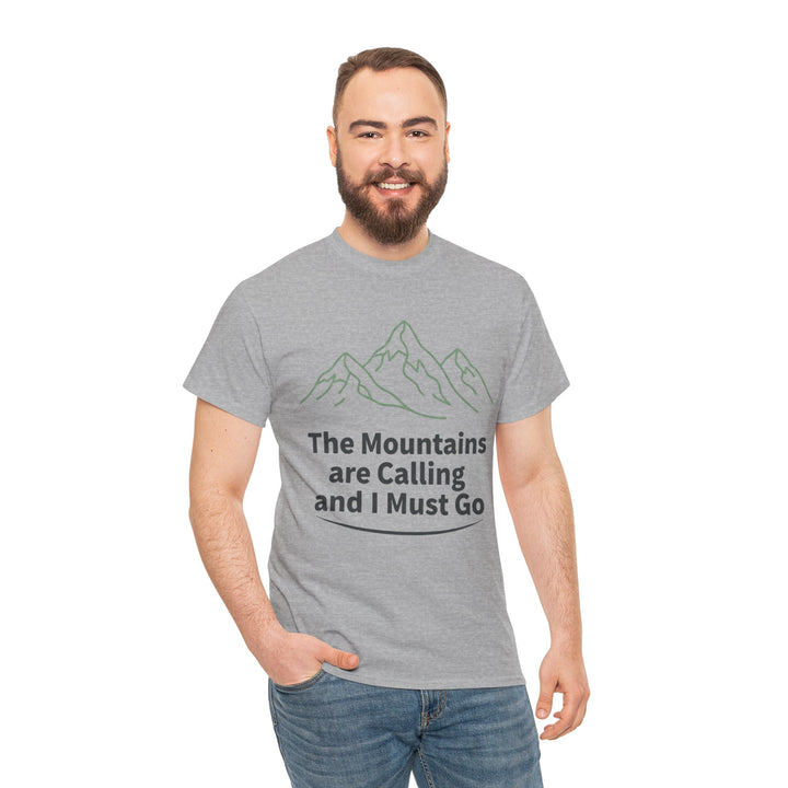 Retro Mountain Quote T-Shirt — Vintage Hiking &amp; Wild Camping Adventure Tee