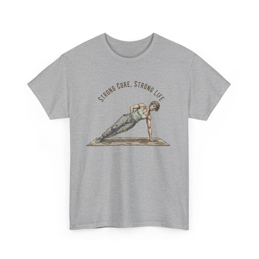 Pilates Fitness Plank Tee – soft, breathable cotton designed for Pilates and core workouts. Comfortable, flexible, and perfect for studio or home sessions.