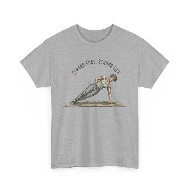 Pilates Fitness Plank Tee – soft, breathable cotton designed for Pilates and core workouts. Comfortable, flexible, and perfect for studio or home sessions.