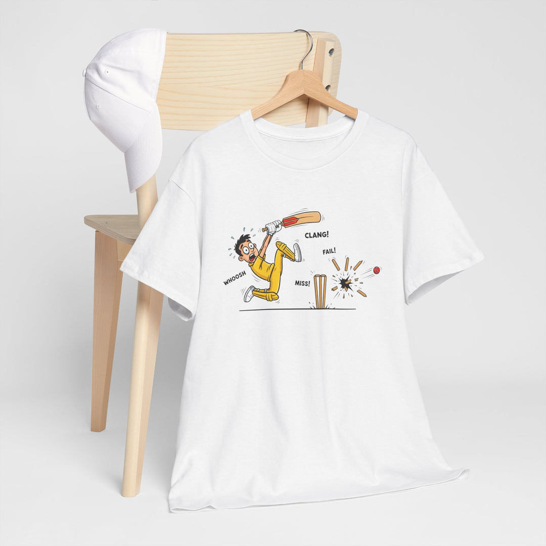 Cricket Batter Cartoon Tee | Cricket T-Shirt