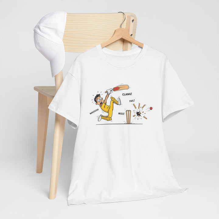Cricket Batter Cartoon Tee | Cricket T-Shirt
