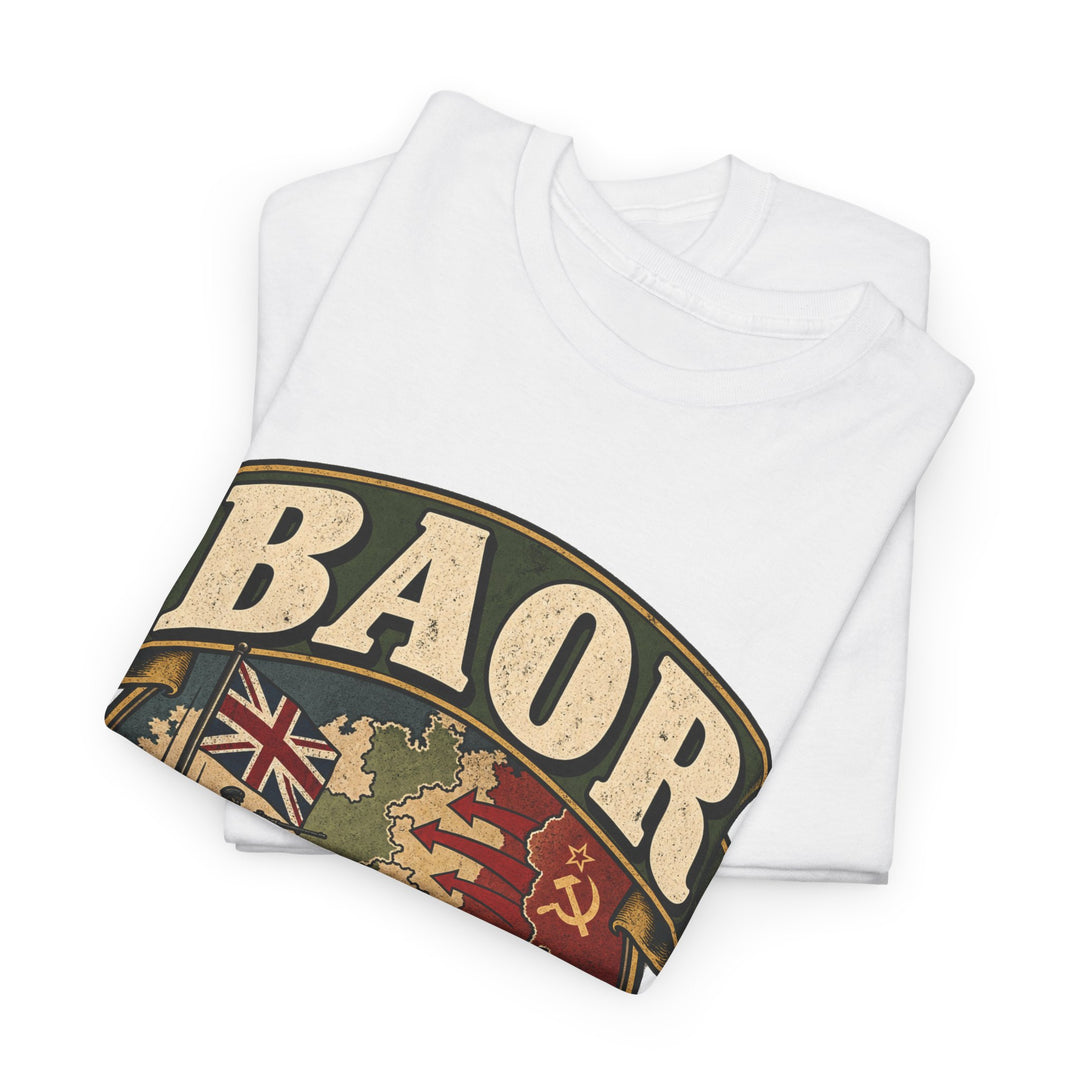 BAOR T-Shirt — “Deterring the Warsaw Pact Between Beers” Cold War Humour Tee
