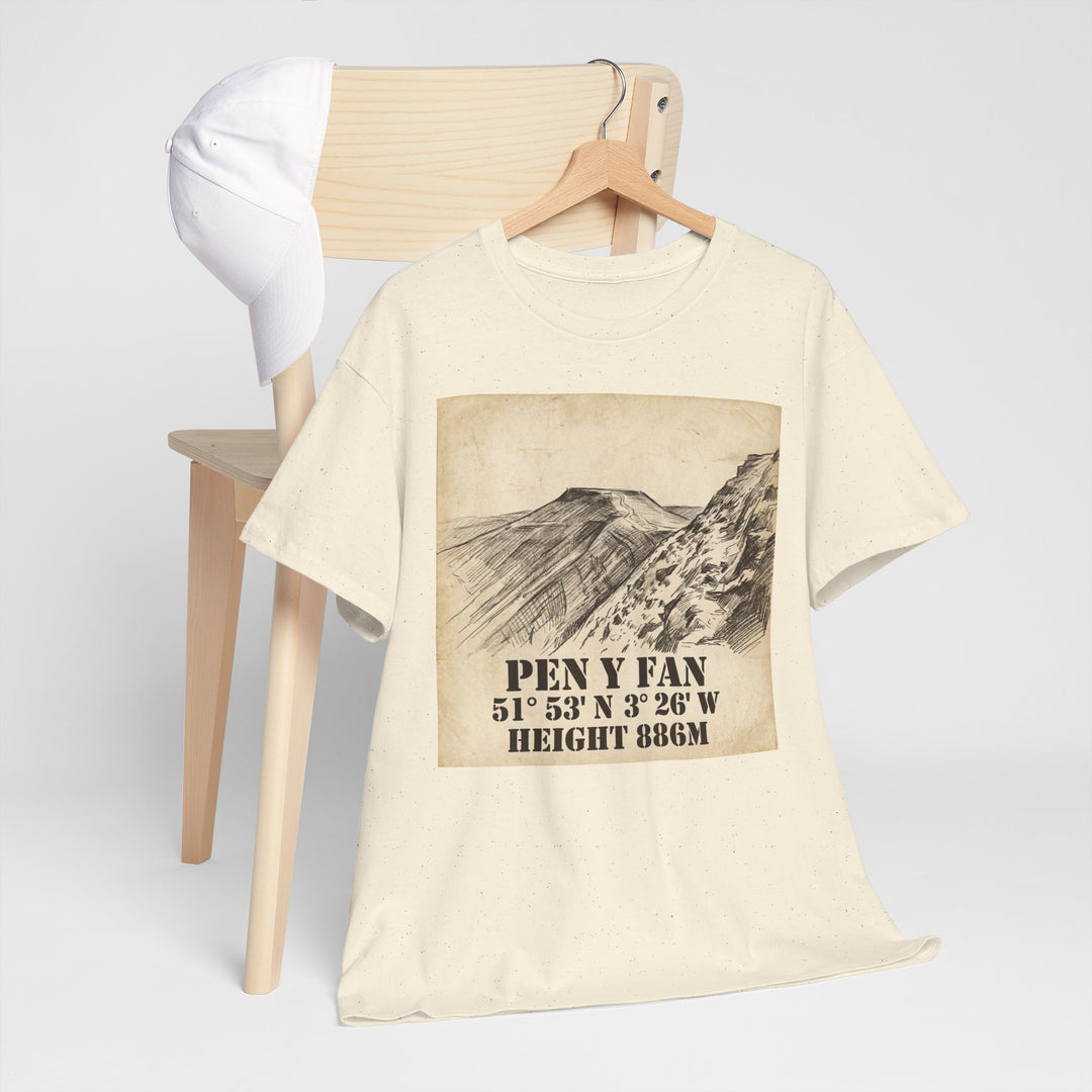 Pen y Fan T-Shirt - Brecon Beacons Vintage Coordinates &amp; Elevation