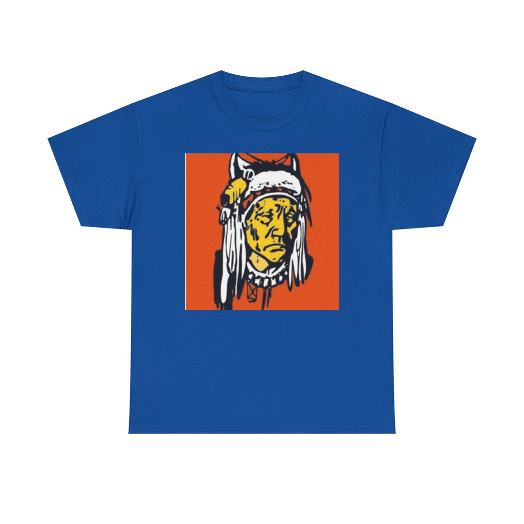 BATUS Native Chief Graphic Tee – Retro Tribal Illustration Shirt
