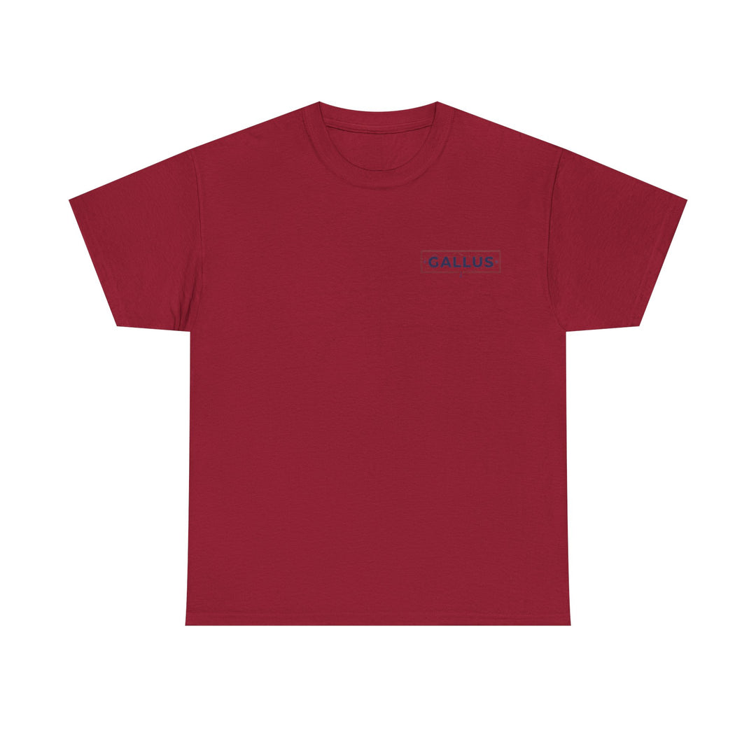 Gallus Logo Tee — Minimal Chest Patch White T-Shirt