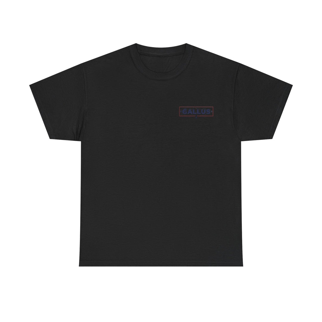 Gallus Logo Tee — Minimal Chest Patch White T-Shirt