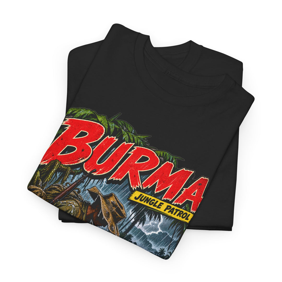 Burma T-Shirt — “Everything Wet, Including the Map” Jungle Humour Tee