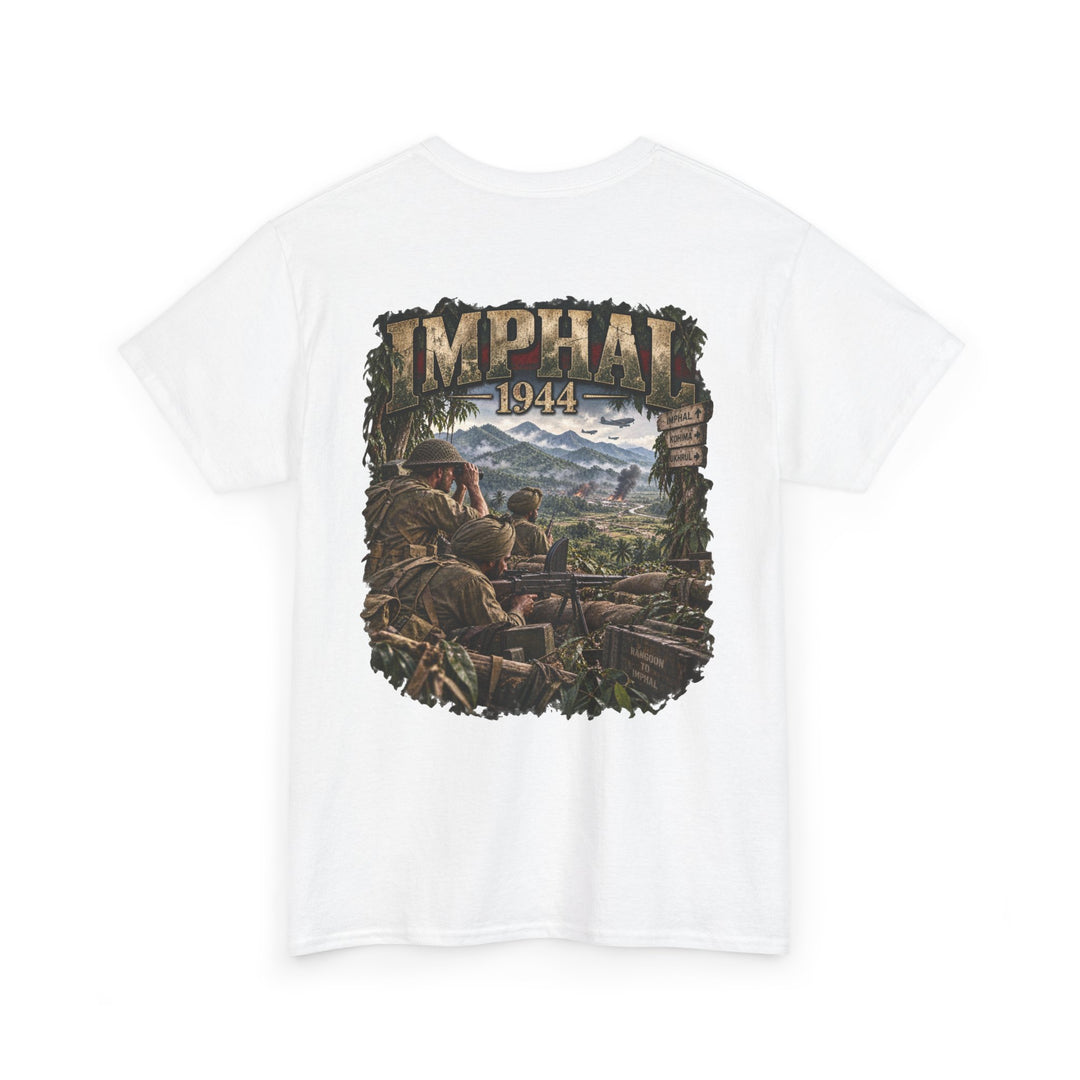Imphal 1944 Battle Scene T‑Shirt — WWII Historical Combat Tee