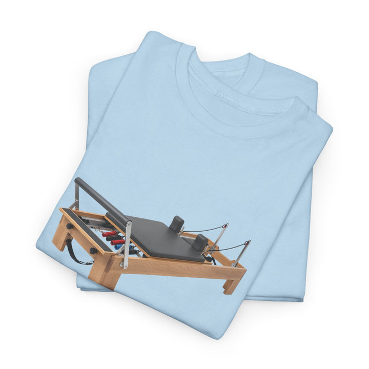 Pilates Reformer Tee – soft, breathable cotton designed for Pilates sessions. Comfortable, flexible, and perfect for reformer workouts or casual wear.