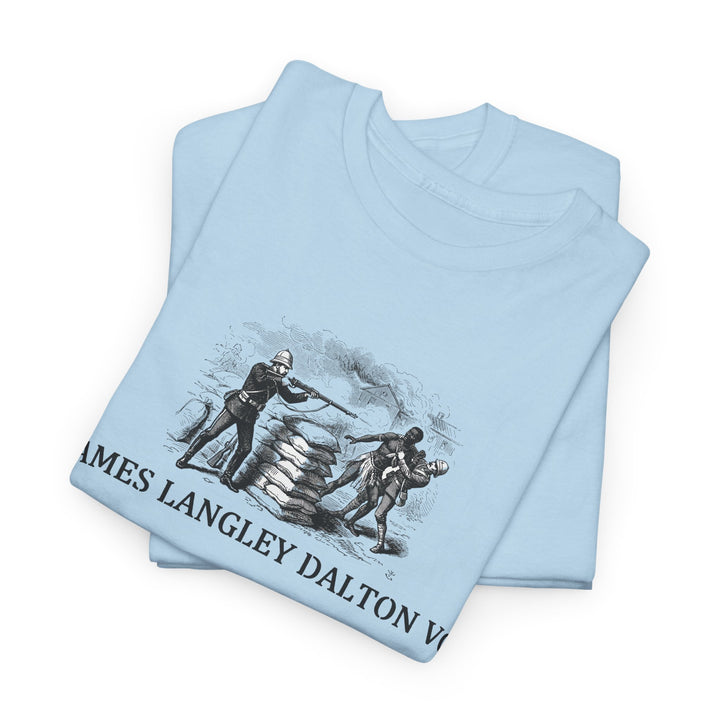Dalton VC Rorke’s Drift Tribute T-Shirt honoring James Langley Dalton’s courage in 1879. A bold Anglo-Zulu War heritage design.