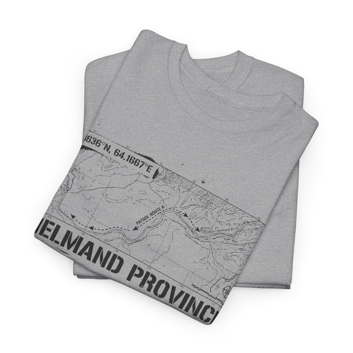 Op Herrick Helmand Province Map T-Shirt - Green Zone Military Graphic Tee