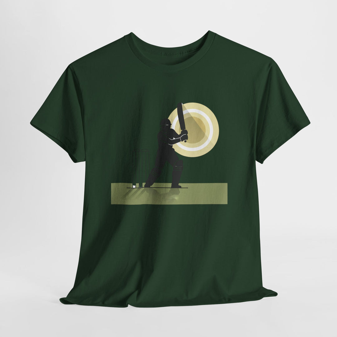 Cricket Player Silhouette T-Shirt