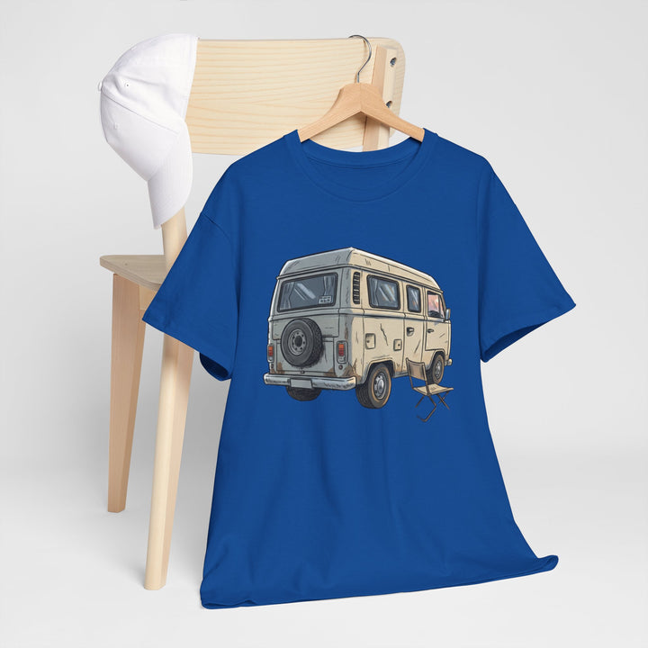 Retro Van Life Graphic T-Shirt - Classic Camper Van Adventure Tee