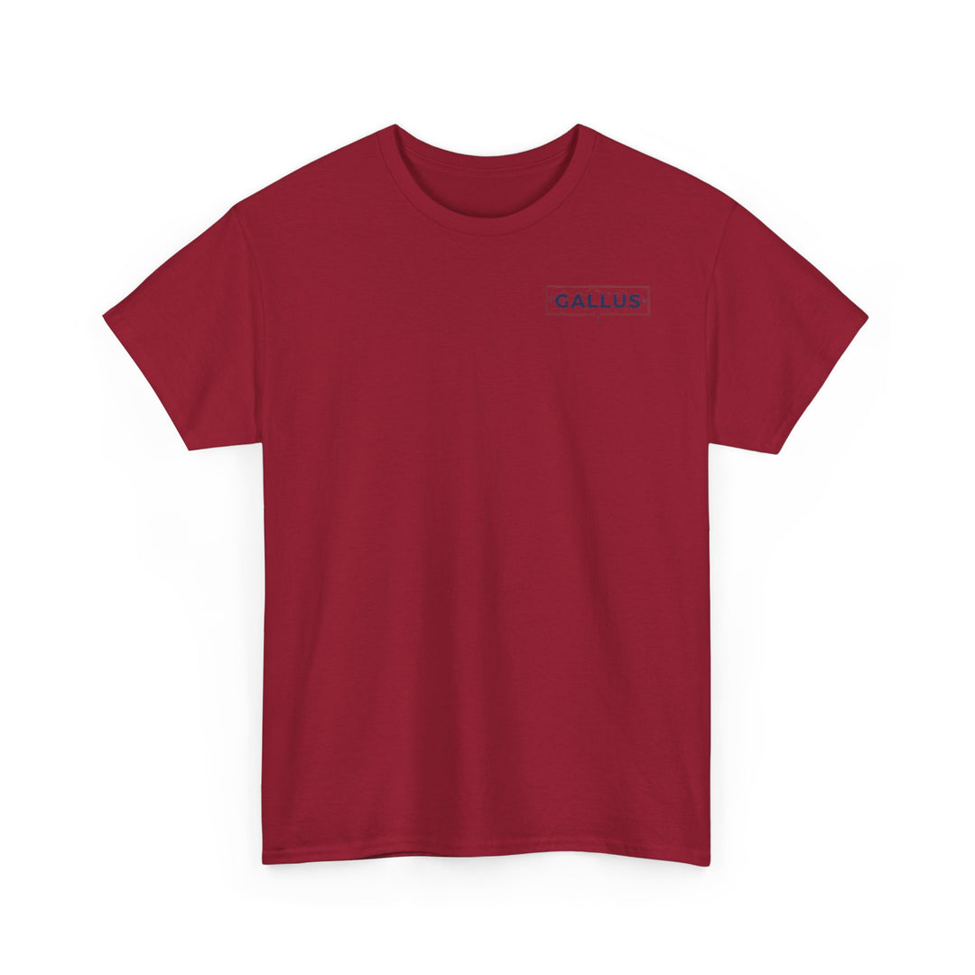 Gallus Logo T-Shirt — Minimal Retro Chest &amp; Back Graphic Tee