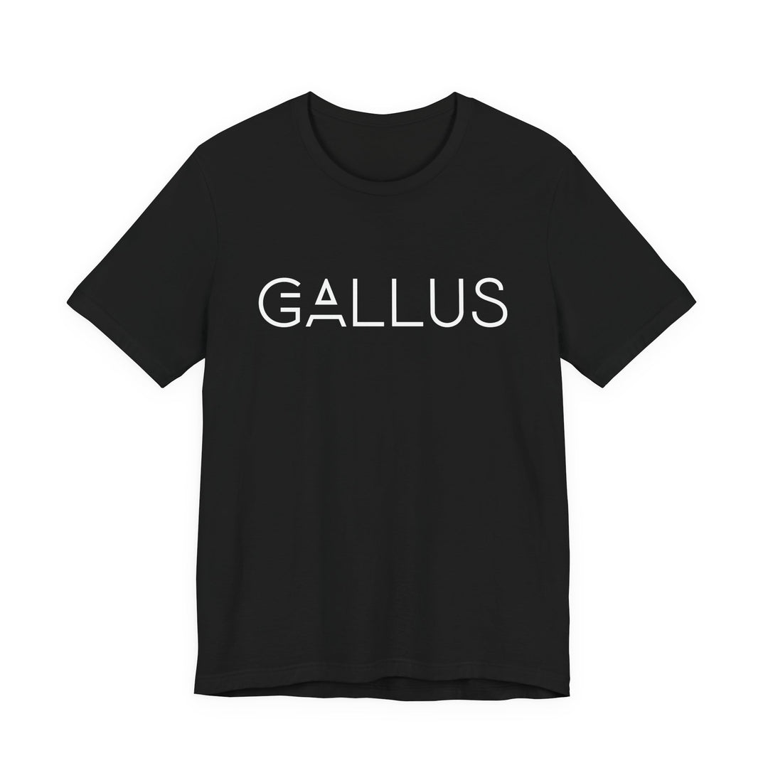 Gallus Logo Tee — Minimalist Black Graphic T-Shirt