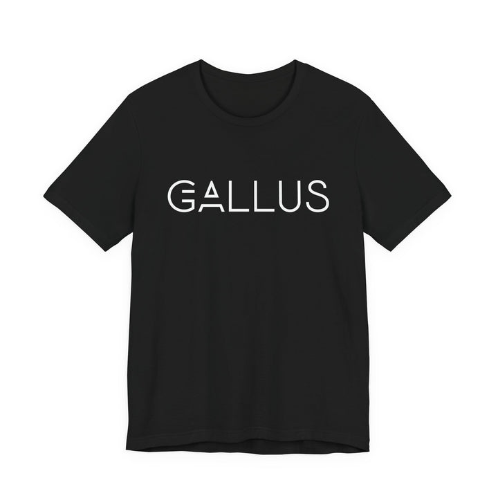 Gallus Logo Tee — Minimalist Black Graphic T-Shirt