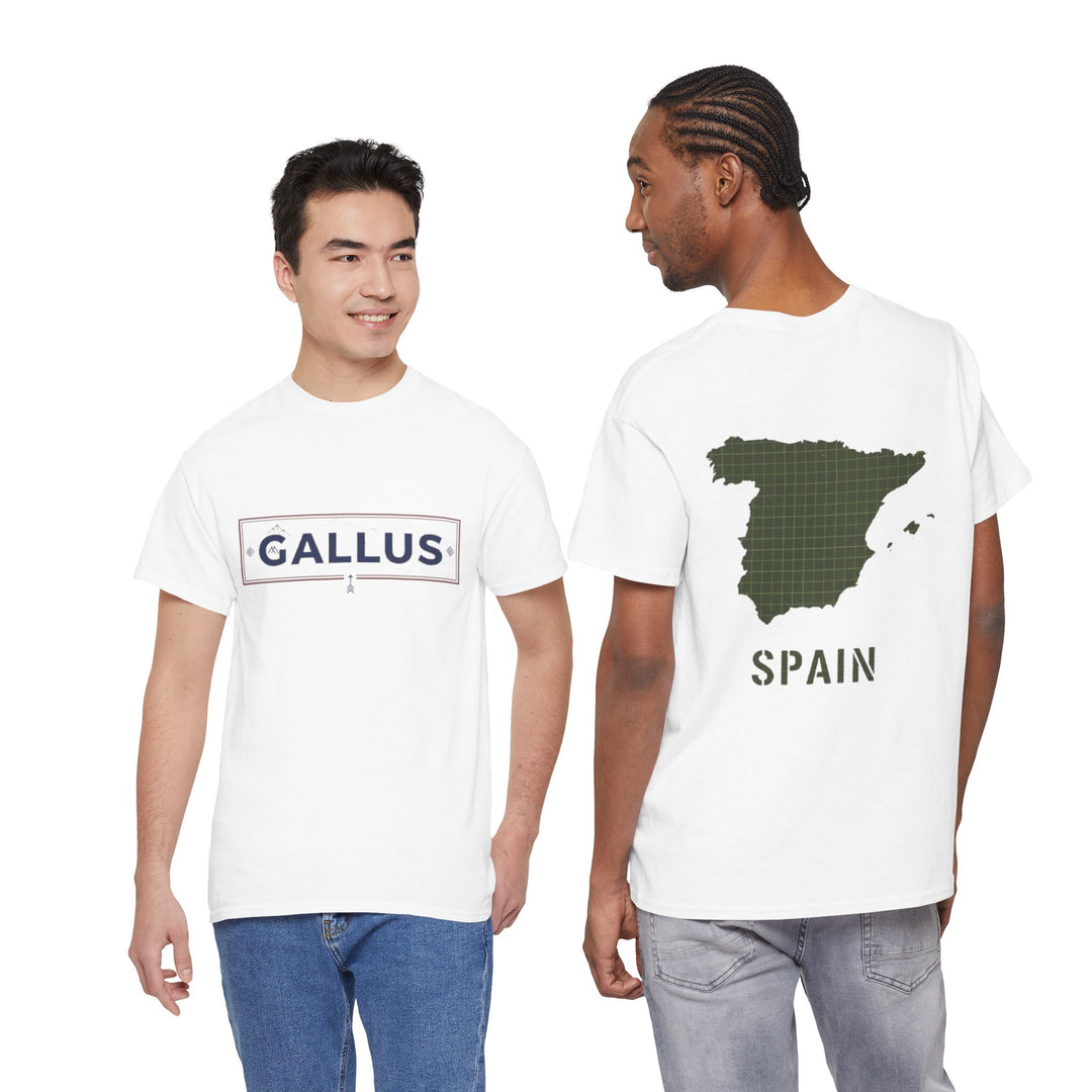 Spain Map T-Shirt • Gallus Logo Travel Tee