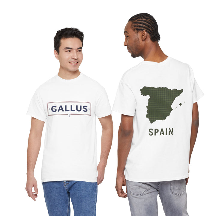 Spain Map T-Shirt • Gallus Logo Travel Tee