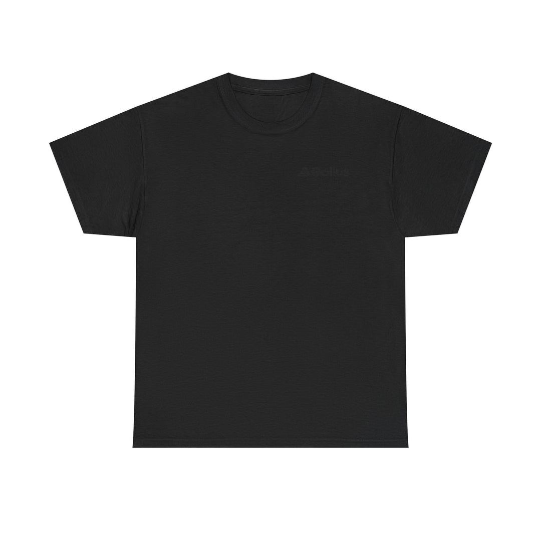 Mountain Sunset Graphic Tee — Vintage Nature Poster Back Print