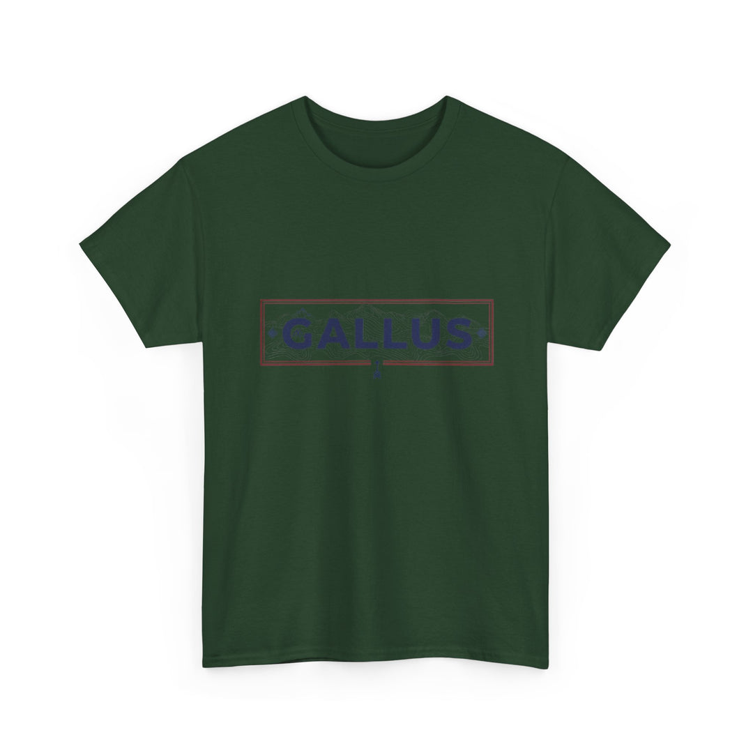 Italy Map Tee — GALLUS Logo Casual Cotton T-Shirt