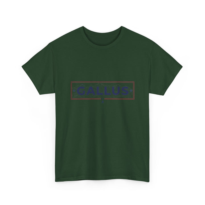 Italy Map Tee — GALLUS Logo Casual Cotton T-Shirt