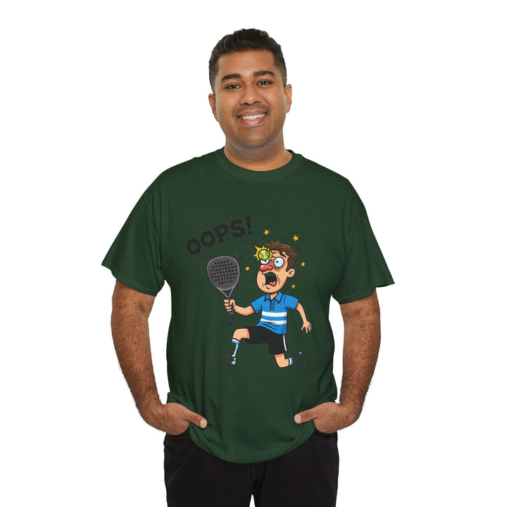 Cartoon Padel Oops! T-Shirt for Players