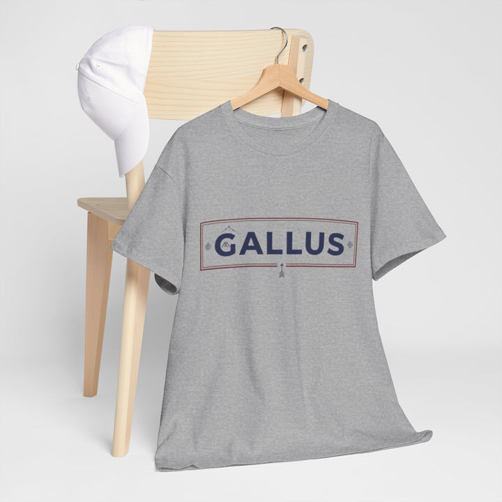 T-Shirt — Gallus Mountain Graphic Tee (Sunrise Landscape Back Print)