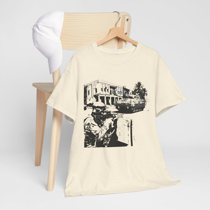 Operation TELIC Basra Iraq 2007 Graphic Tee — Military Deployment Street Scene