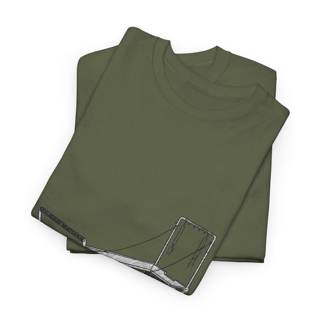 Pilates Reformer Tee – soft, breathable cotton designed for reformer Pilates. Comfortable, flexible, and perfect for studio workouts or casual wear.