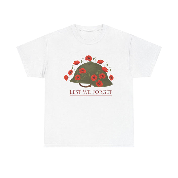 British Army Remembrance Shirt | Lest We Forget Poppy Helmet