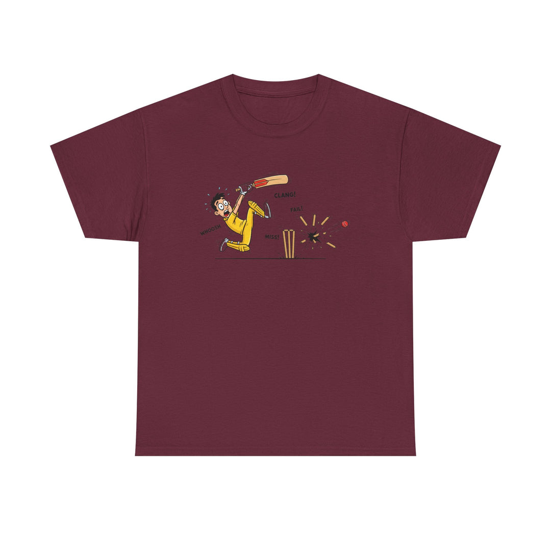 Cricket Batter Cartoon Tee | Cricket T-Shirt