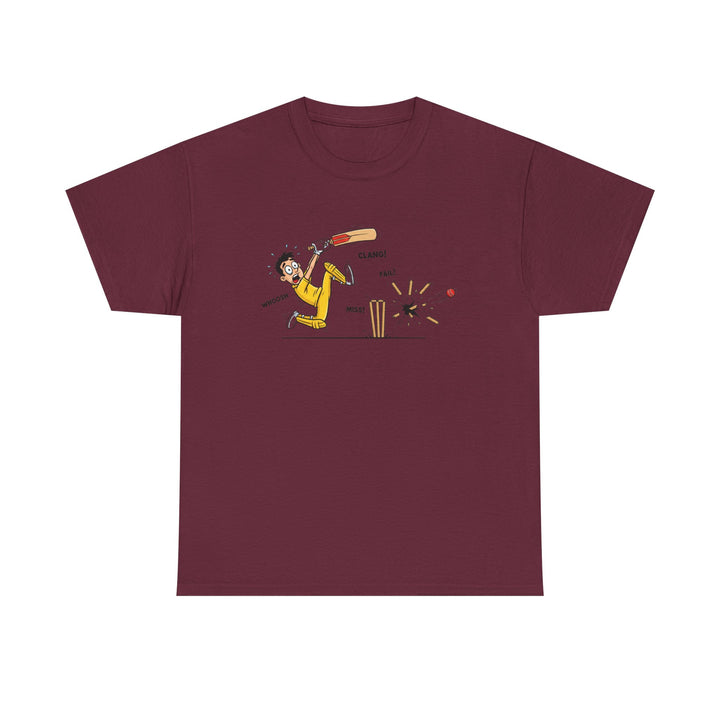 Cricket Batter Cartoon Tee | Cricket T-Shirt