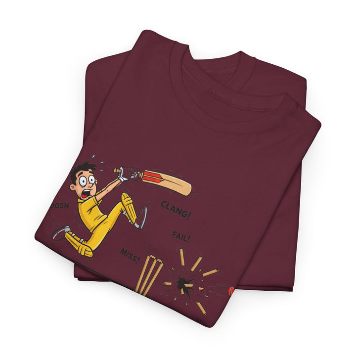 Cricket Batter Cartoon Tee | Cricket T-Shirt