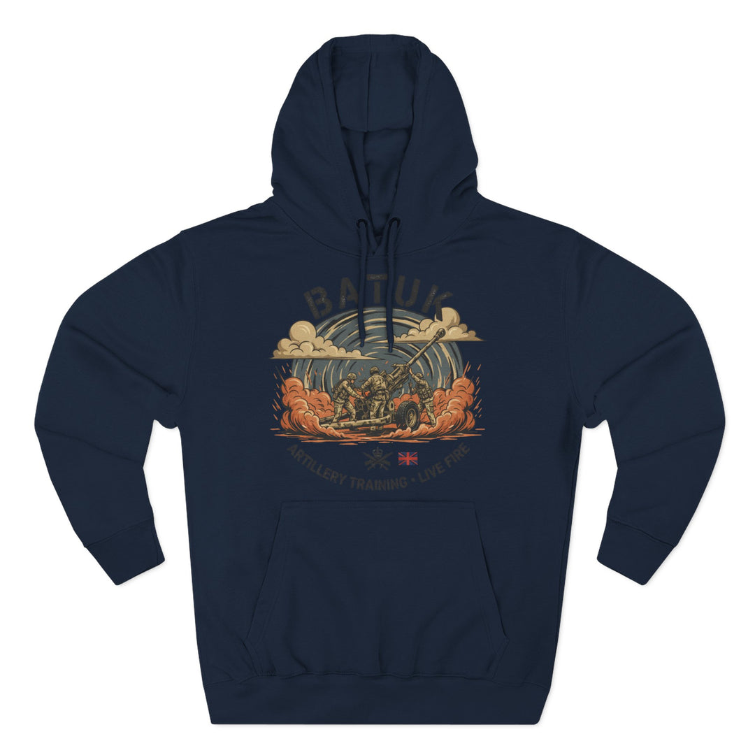 Military Artillery Graphic Hoodie — "BATUK" Live-Fire Training Design